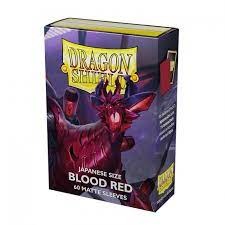 Dragon Shield: Japanese Matte Blood Red (60ct) Sleeves